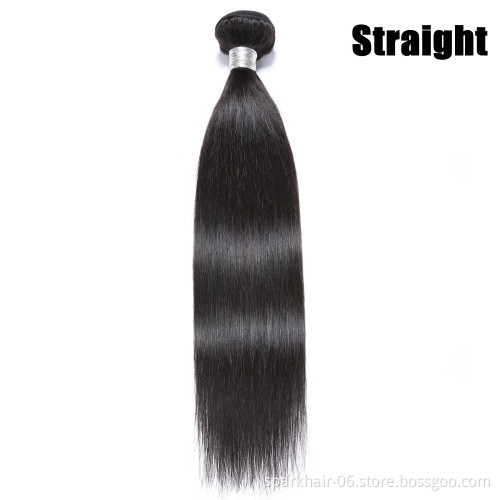 SPARK Wholesale Deep Wave Hair Extensions,10A Peruvian Virgin Remy Hair Bundles,100% Real Hair Extension for Black Women